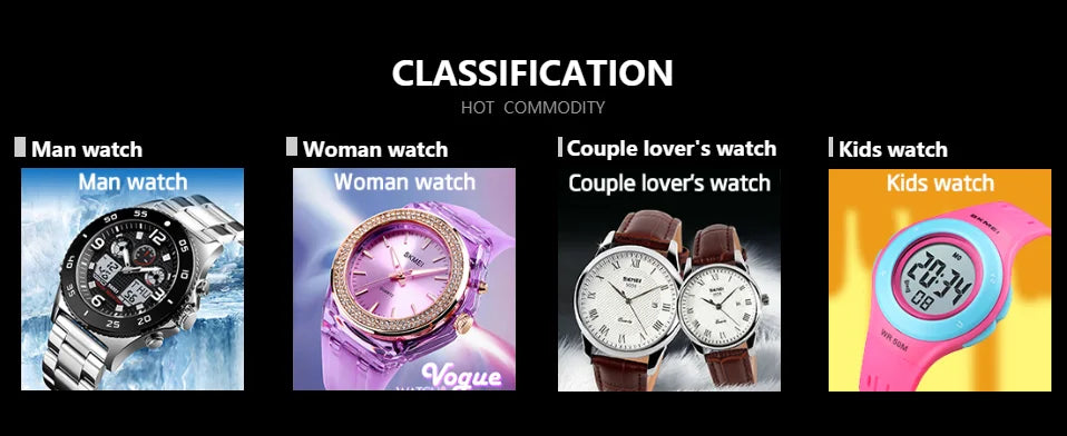 SKMEI relogios masculino Digital Watch Sport Watch Fashion Casual Men Stainless Steel Strap LED Display Waterproof 3Bar Watches