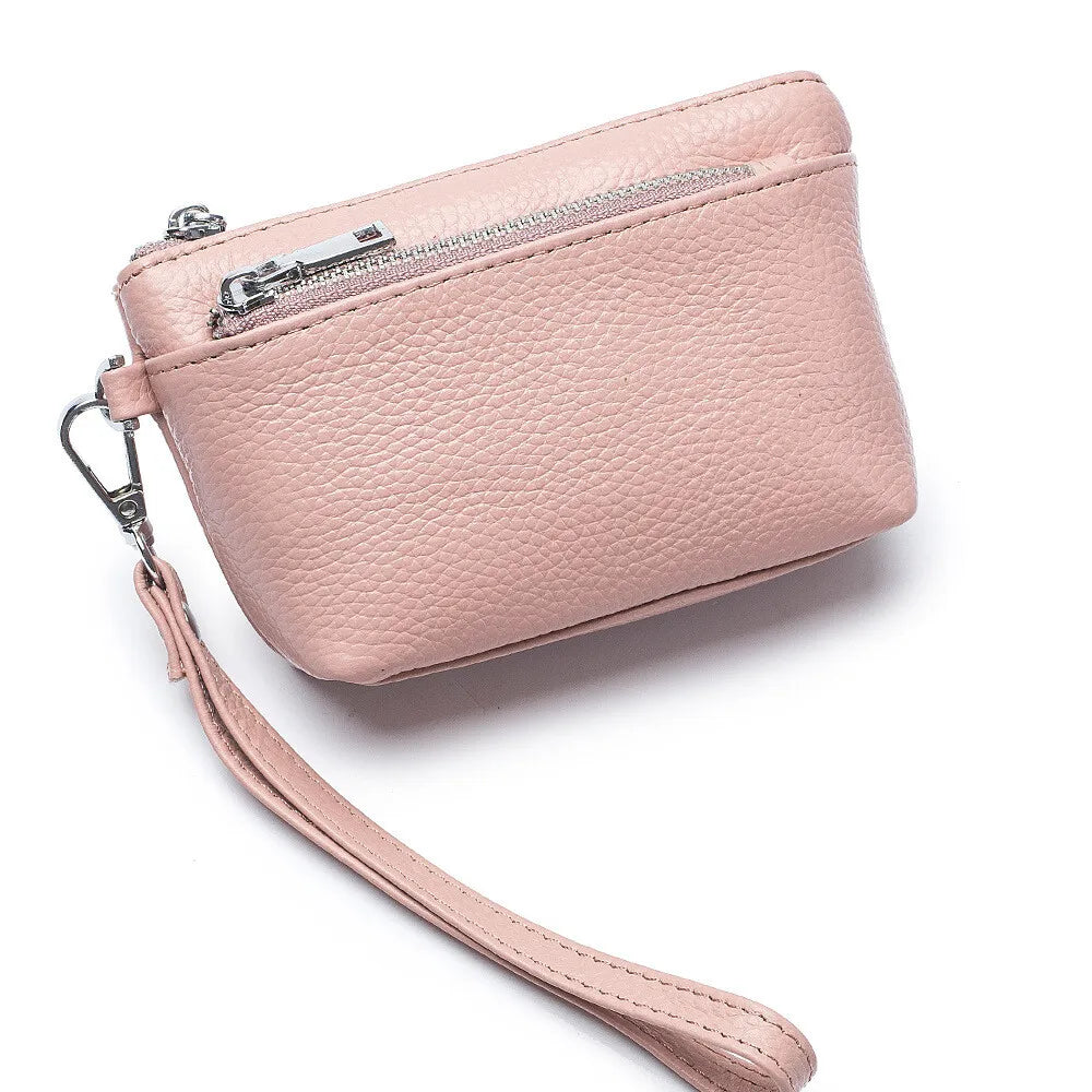 New Women Genuine Leather Wallets Female Small Purses Large Capacity Cute Wallet Soft Cowhide Money Bag Coin Card Holders