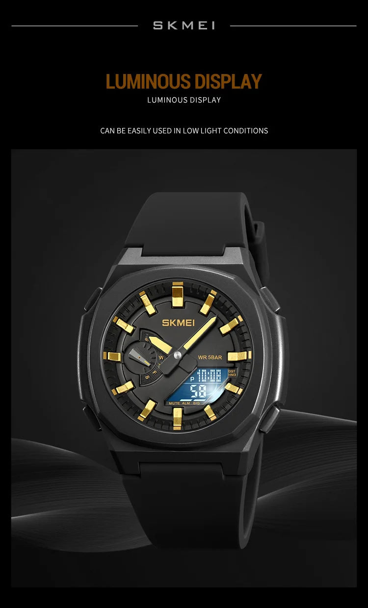 SKMEI Military Digital Watches Men Sports Luminous Chronograph Waterproof Male Electronic Wrist Watches Relogio Masculino
