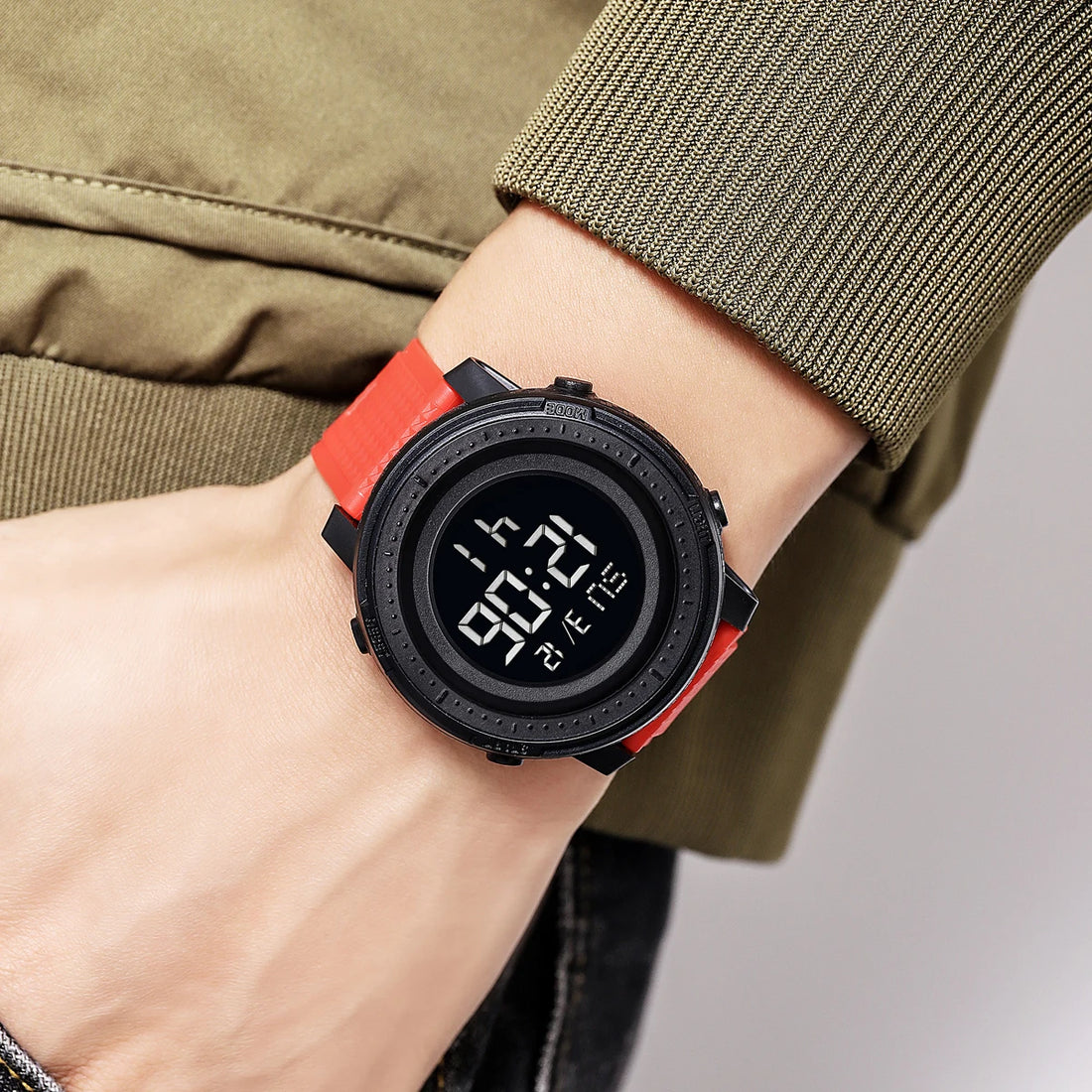 SKMEI Relogios Masculino Casual Back Light Countdown Dightal Sport Watches For Men 5Bar Waterproof Stopwatch Calendar Wristwatch