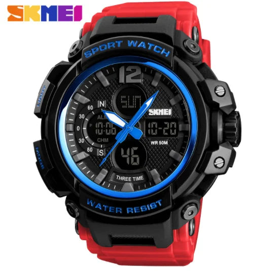 SKMEI Men Watch 50M Waterproof Digital Fashion Watches Outdoor Sport Men Wristwatches Erkek Saat  Clock Relogio Masculino 1343
