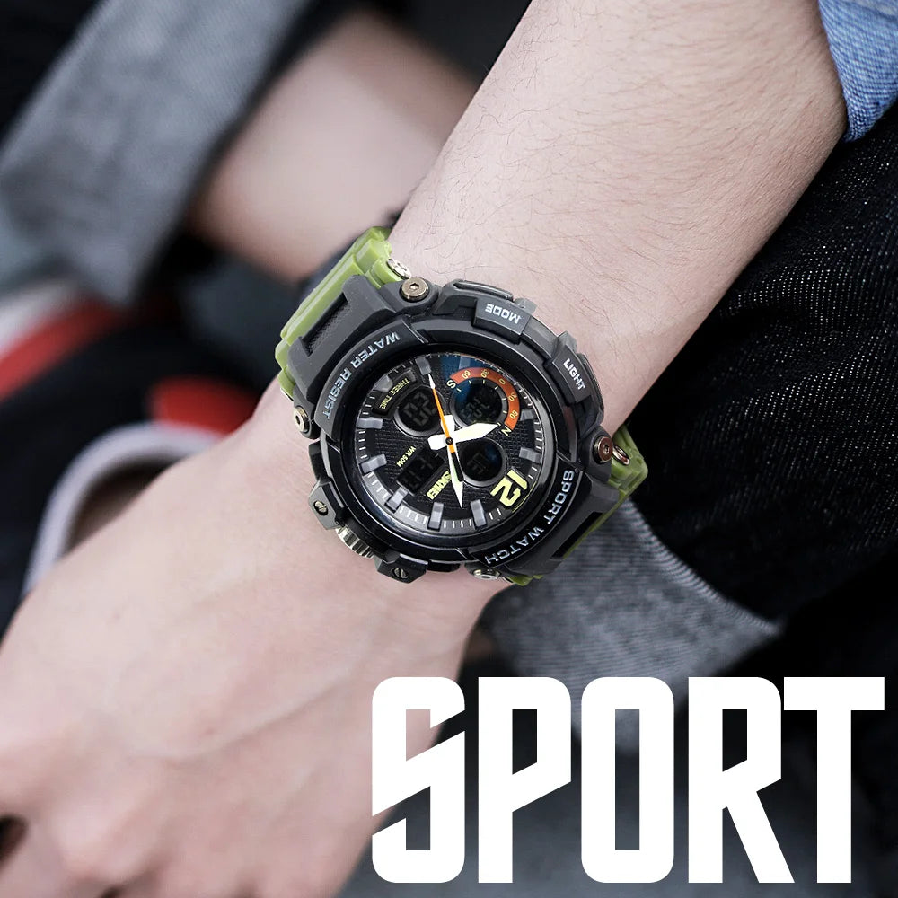 SKMEI Men Watch 50M Waterproof Digital Fashion Watches Outdoor Sport Men Wristwatches Erkek Saat  Clock Relogio Masculino 1343