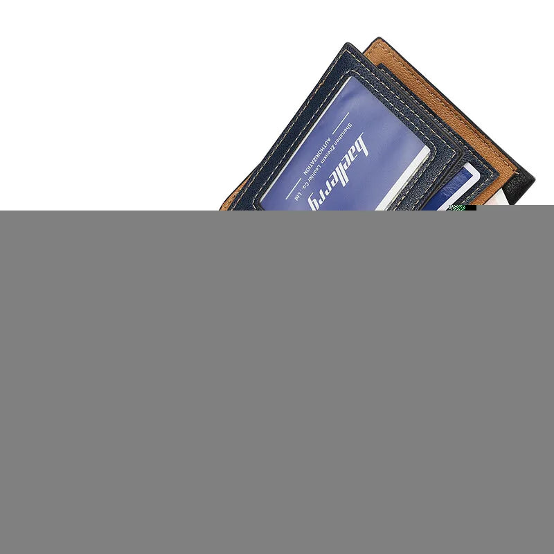 Men's Leather Wallets Business Casual Clutch Bag Multi-card Slot ID Card Holder Bag Large-capacity Purse Fashionable Wallet