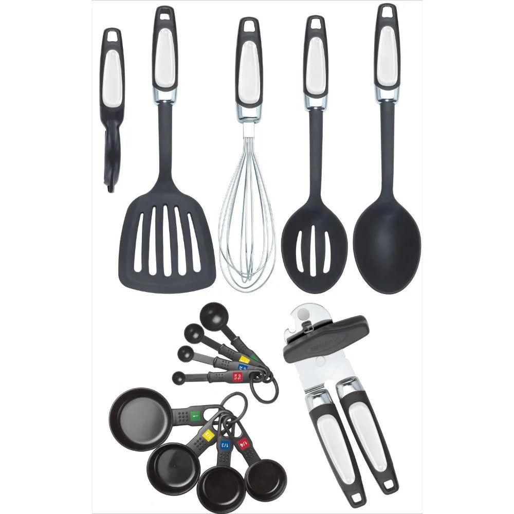 Professional 14-Piece Kitchen Tools and Gadgets Kitchen Utensil Set (Black)