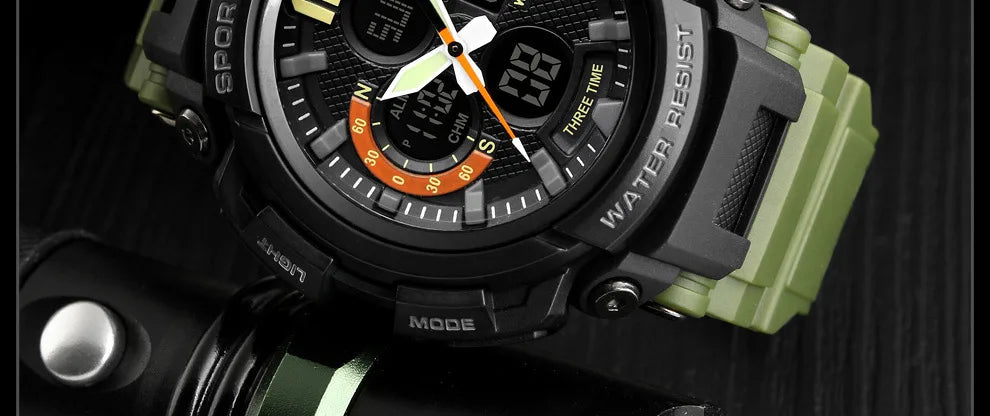 SKMEI Men Watch 50M Waterproof Digital Fashion Watches Outdoor Sport Men Wristwatches Erkek Saat  Clock Relogio Masculino 1343