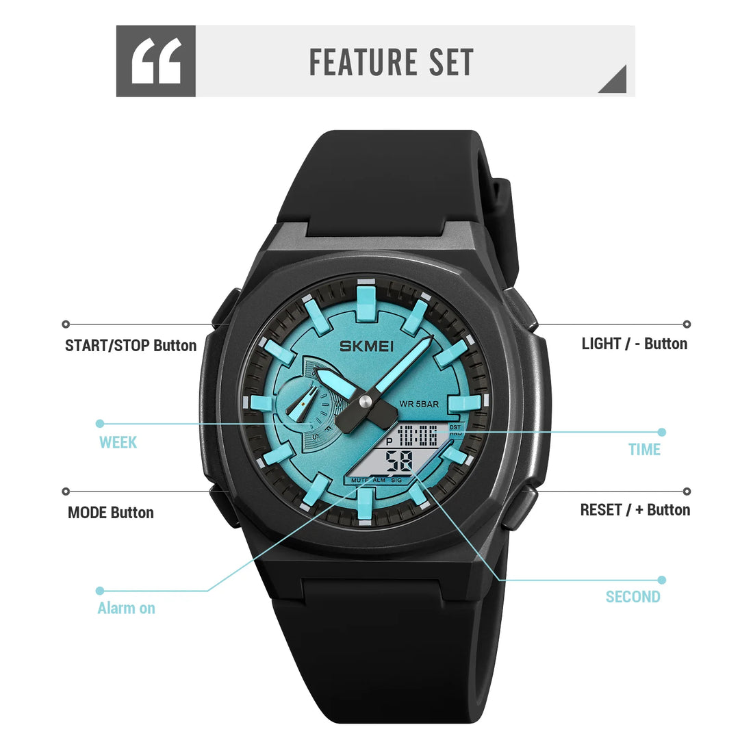 SKMEI Military Digital Watches Men Sports Luminous Chronograph Waterproof Male Electronic Wrist Watches Relogio Masculino