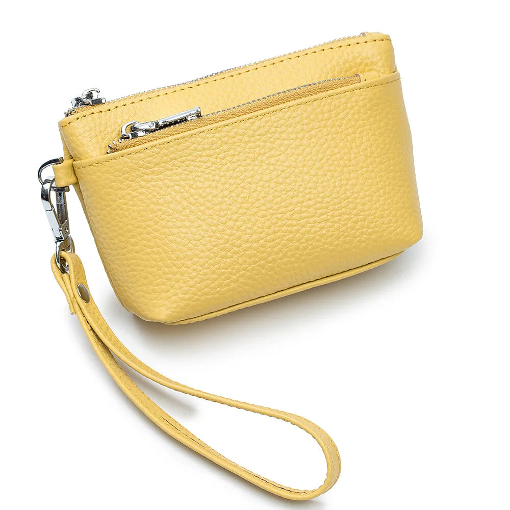 New Women Genuine Leather Wallets Female Small Purses Large Capacity Cute Wallet Soft Cowhide Money Bag Coin Card Holders