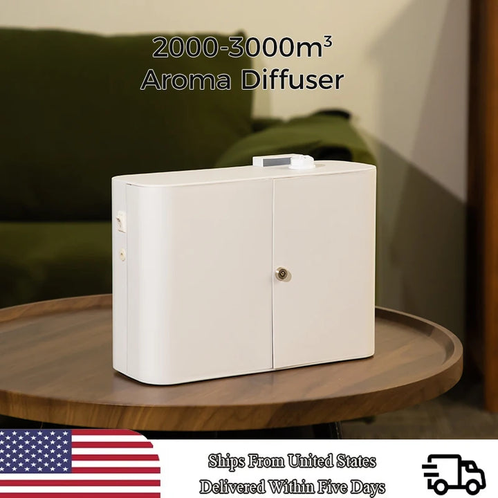 3000m³ Essential Oils Diffuser Electric Smell for Home Air Freshener Hotel Scenting Device WIFI Bluetooth Control Capacity 750ML