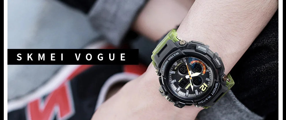 SKMEI Men Watch 50M Waterproof Digital Fashion Watches Outdoor Sport Men Wristwatches Erkek Saat  Clock Relogio Masculino 1343