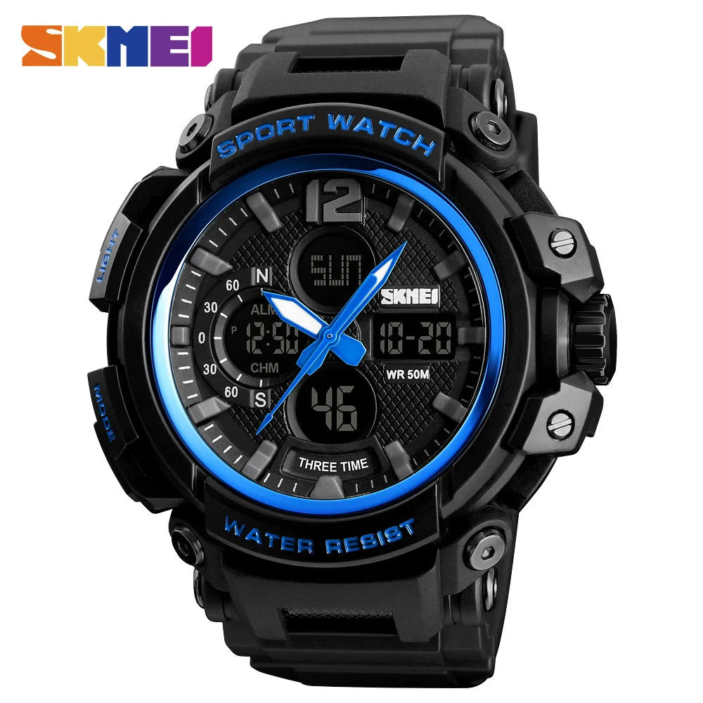 SKMEI Men Watch 50M Waterproof Digital Fashion Watches Outdoor Sport Men Wristwatches Erkek Saat  Clock Relogio Masculino 1343