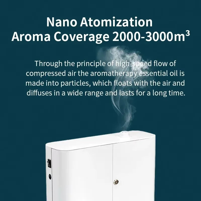 3000m³ Essential Oils Diffuser Electric Smell for Home Air Freshener Hotel Scenting Device WIFI Bluetooth Control Capacity 750ML