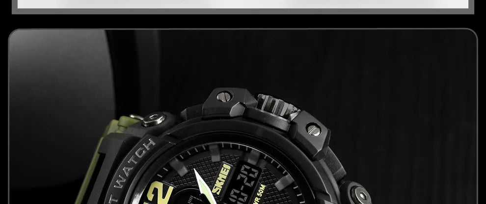 SKMEI Men Watch 50M Waterproof Digital Fashion Watches Outdoor Sport Men Wristwatches Erkek Saat  Clock Relogio Masculino 1343