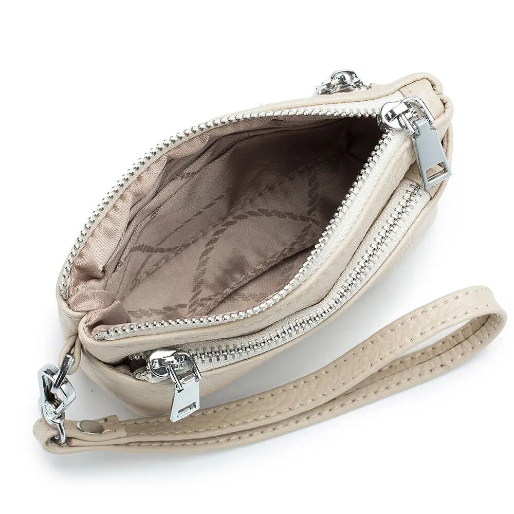 New Women Genuine Leather Wallets Female Small Purses Large Capacity Cute Wallet Soft Cowhide Money Bag Coin Card Holders
