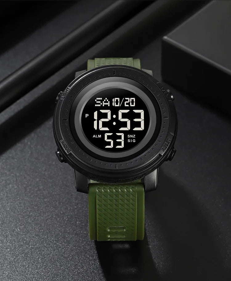 SKMEI Relogios Masculino Casual Back Light Countdown Dightal Sport Watches For Men 5Bar Waterproof Stopwatch Calendar Wristwatch