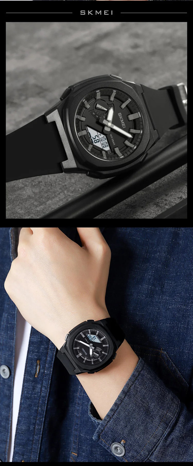 SKMEI Military Digital Watches Men Sports Luminous Chronograph Waterproof Male Electronic Wrist Watches Relogio Masculino