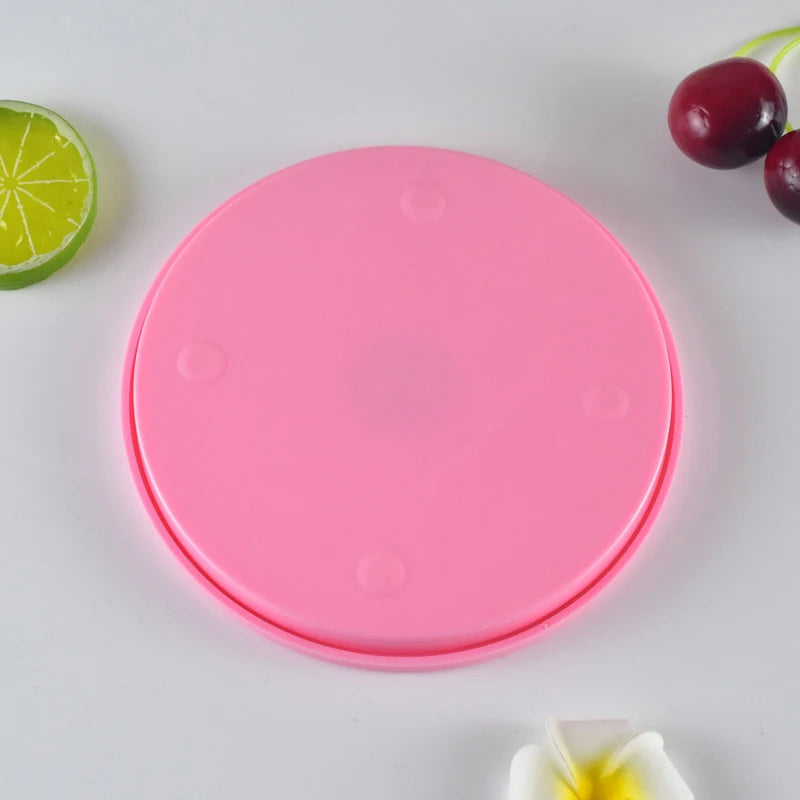 DIY Cake Rotary Table Mini Plastic Fondant Cake Turntable Revolving Platform Anti-skid Round Cookie Stand Rotating Kitchen Tools