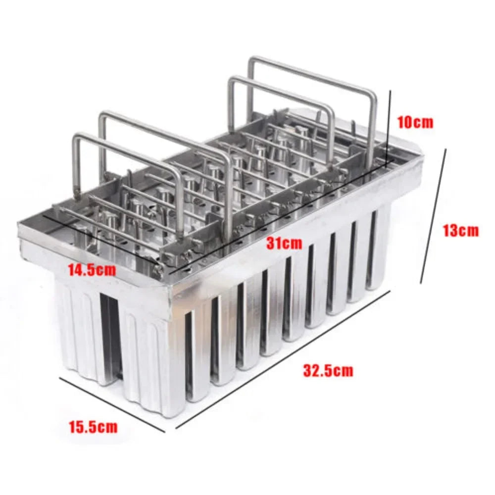 Bymaocar High Quality Stainless Steel Kitchen Tools Gadgets Ice Cream Stick Pop Mold With 20pcs Mold Cup Easy To Use & Clean
