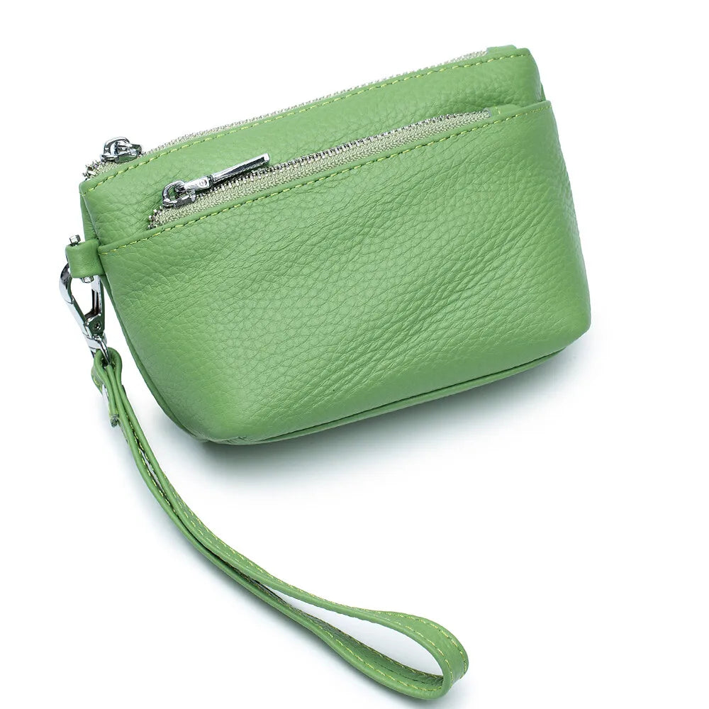 New Women Genuine Leather Wallets Female Small Purses Large Capacity Cute Wallet Soft Cowhide Money Bag Coin Card Holders