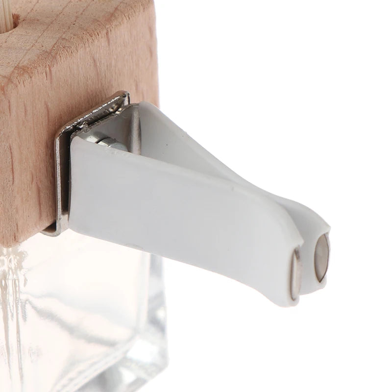 Air Freshener Perfume Bottle Pendant Essential Oils Car Hanging Glass Clips