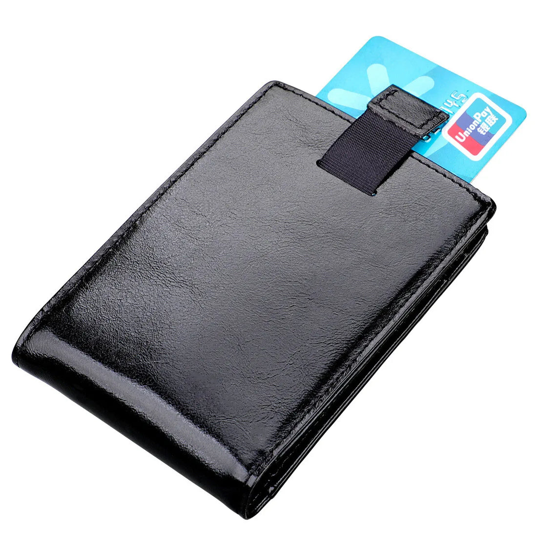 Genuine Leather Wallets for Men RFID Credit Card Holder Slim Minimalist Wallets Money Bag Purse Card Slot Wallet with Cash Clip