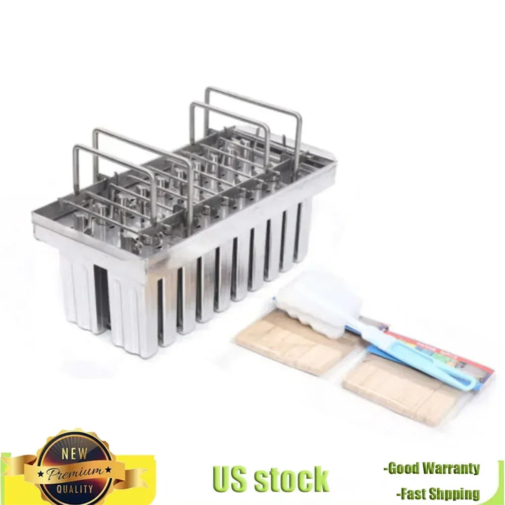 Bymaocar High Quality Stainless Steel Kitchen Tools Gadgets Ice Cream Stick Pop Mold With 20pcs Mold Cup Easy To Use & Clean