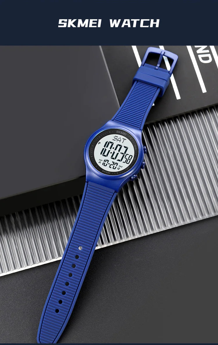 SKMEI Top Brand Fashion Back Light Digital Sports Watches Clock For Men 5Bar Waterproof Countdown Wristwatches Male reloj hombre