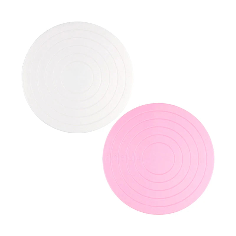 DIY Cake Rotary Table Mini Plastic Fondant Cake Turntable Revolving Platform Anti-skid Round Cookie Stand Rotating Kitchen Tools