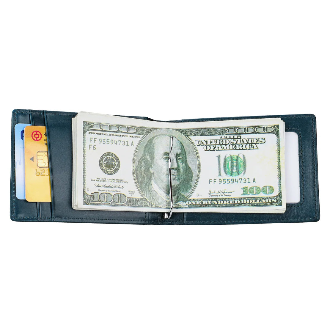 Genuine Leather Wallets for Men RFID Credit Card Holder Slim Minimalist Wallets Money Bag Purse Card Slot Wallet with Cash Clip