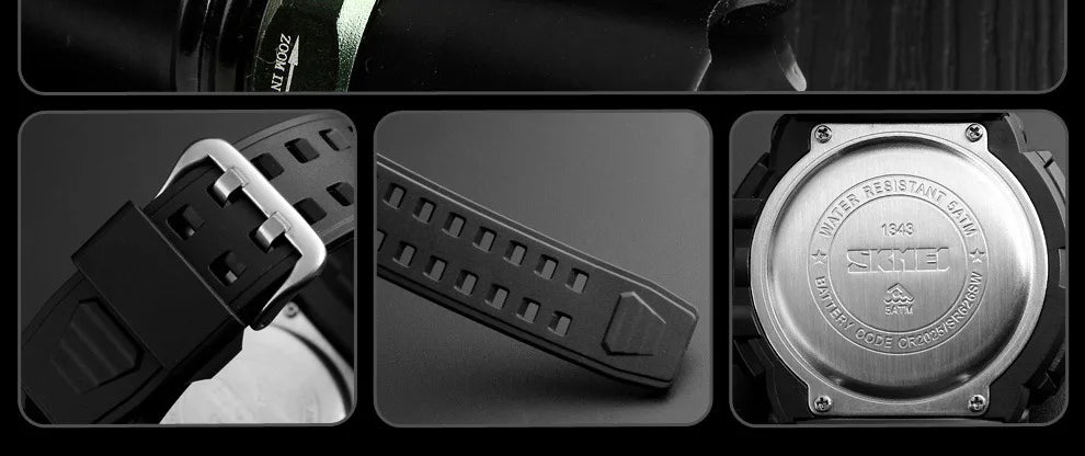 SKMEI Men Watch 50M Waterproof Digital Fashion Watches Outdoor Sport Men Wristwatches Erkek Saat  Clock Relogio Masculino 1343