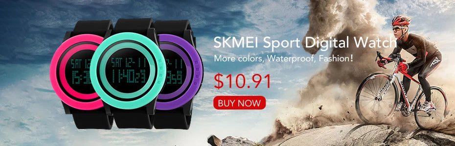 SKMEI Men Watch 50M Waterproof Digital Fashion Watches Outdoor Sport Men Wristwatches Erkek Saat  Clock Relogio Masculino 1343