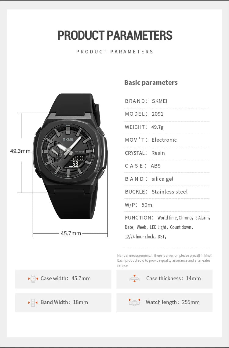 SKMEI Military Digital Watches Men Sports Luminous Chronograph Waterproof Male Electronic Wrist Watches Relogio Masculino