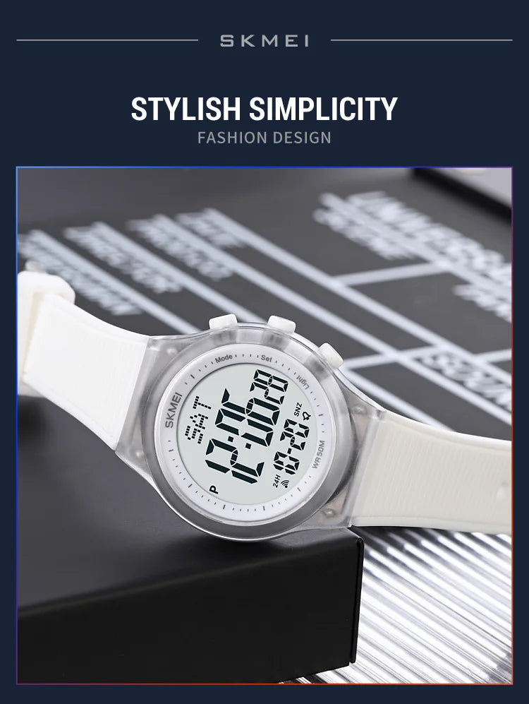 SKMEI Top Brand Fashion Back Light Digital Sports Watches Clock For Men 5Bar Waterproof Countdown Wristwatches Male reloj hombre