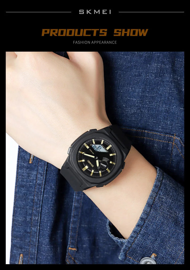 SKMEI Military Digital Watches Men Sports Luminous Chronograph Waterproof Male Electronic Wrist Watches Relogio Masculino