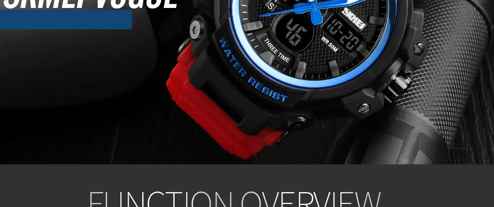 SKMEI Men Watch 50M Waterproof Digital Fashion Watches Outdoor Sport Men Wristwatches Erkek Saat  Clock Relogio Masculino 1343