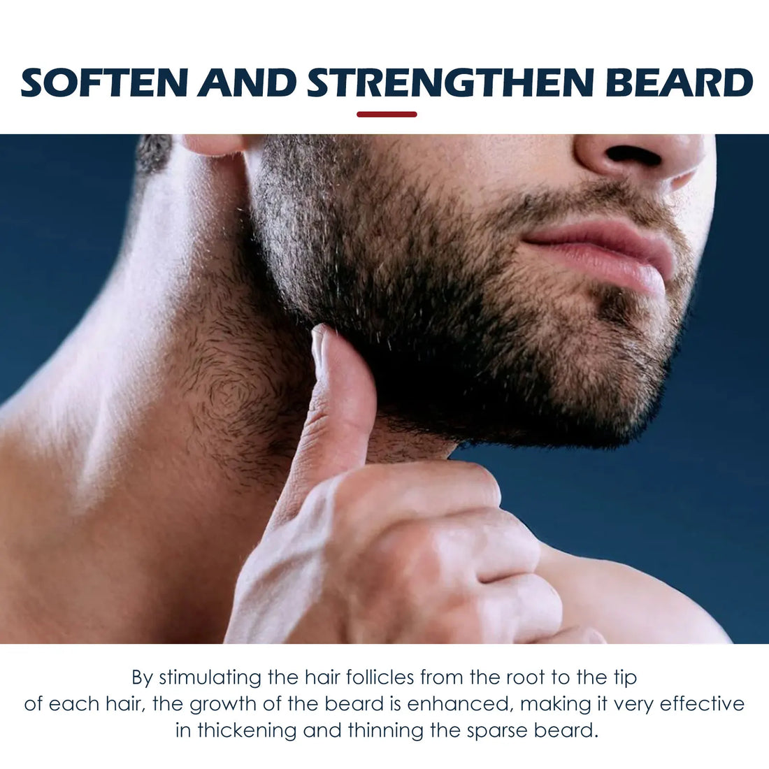 EELHOE Men's Beard Care Oil Moisturizing Smooth Strong Root Nourishing Thick Beard Oil Shaving Essential Oil