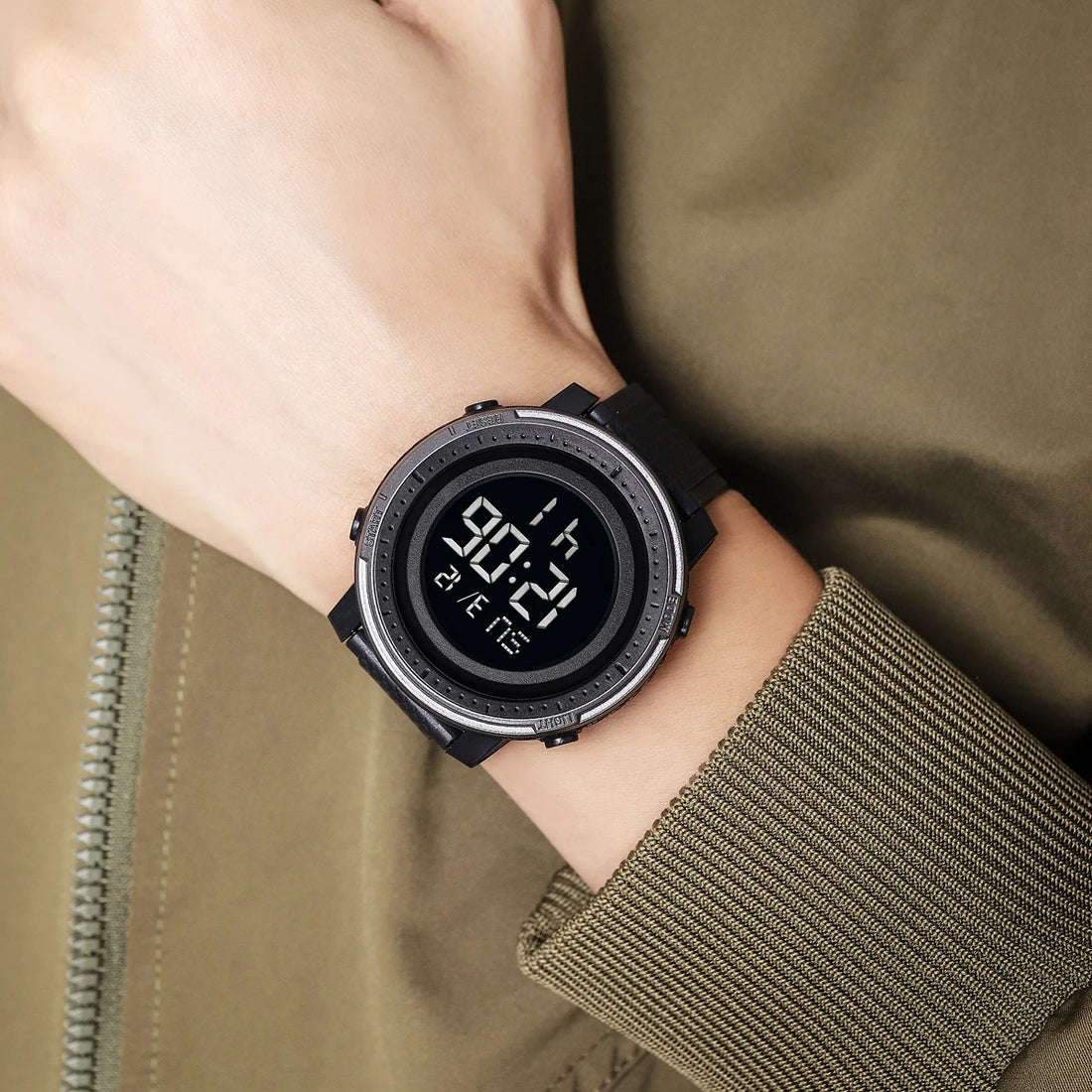 SKMEI Relogios Masculino Casual Back Light Countdown Dightal Sport Watches For Men 5Bar Waterproof Stopwatch Calendar Wristwatch