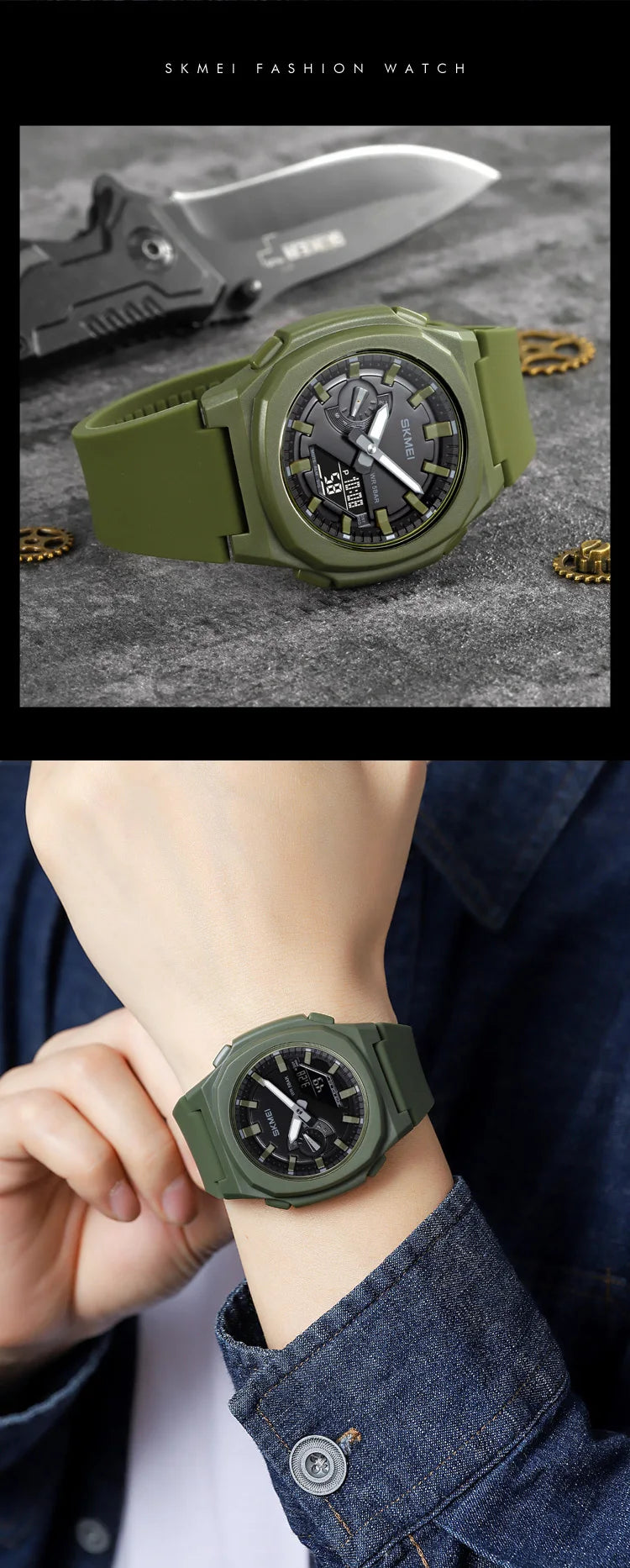 SKMEI Military Digital Watches Men Sports Luminous Chronograph Waterproof Male Electronic Wrist Watches Relogio Masculino