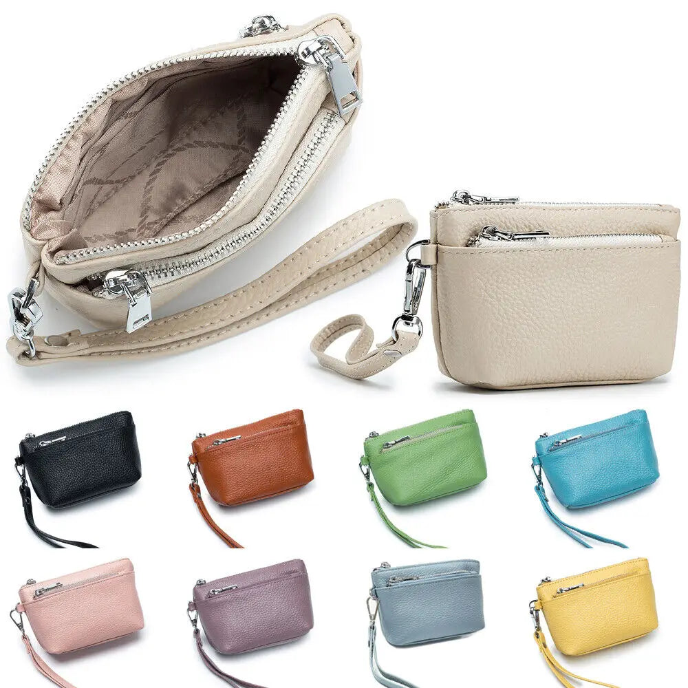 New Women Genuine Leather Wallets Female Small Purses Large Capacity Cute Wallet Soft Cowhide Money Bag Coin Card Holders