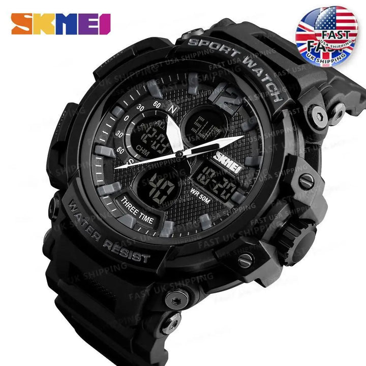 SKMEI Men Watch 50M Waterproof Digital Fashion Watches Outdoor Sport Men Wristwatches Erkek Saat  Clock Relogio Masculino 1343