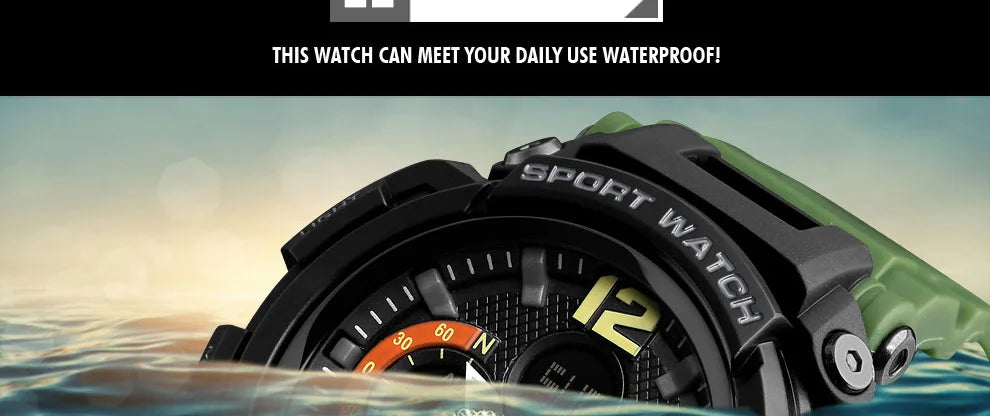 SKMEI Men Watch 50M Waterproof Digital Fashion Watches Outdoor Sport Men Wristwatches Erkek Saat  Clock Relogio Masculino 1343